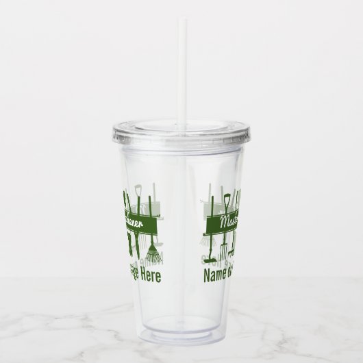 Speciaal moderne meester Gardener Acryl Drinkbeker (Rechts)
