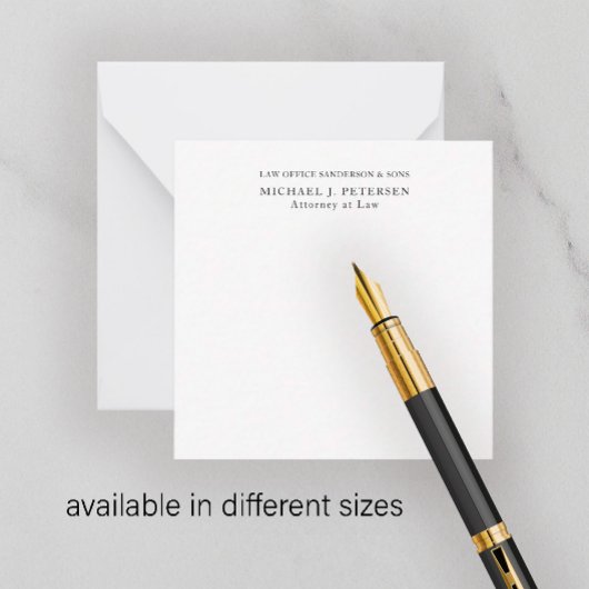 Speciaal moderne professionele klassieker notitiekaartje