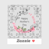 Speciaal Moederdag cadeau #No1MOM Moderne grafisch Sticker (Vel)