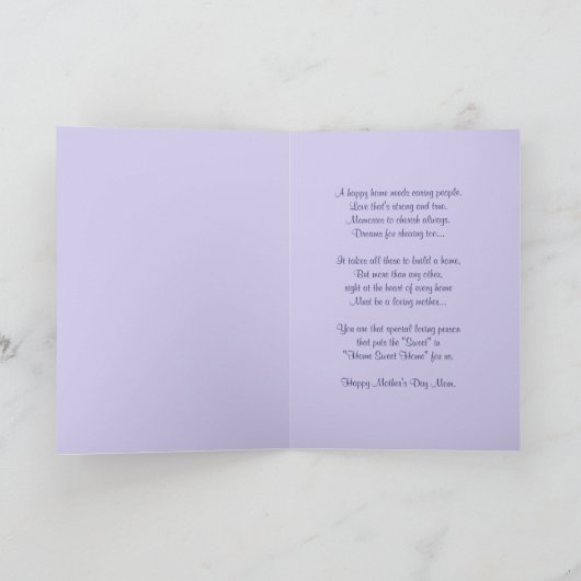 Speciaal Moederdag Kaart (Binnen)