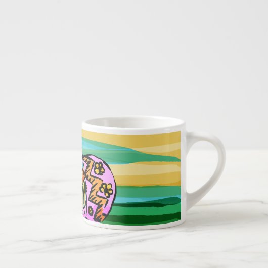 Speciaal Mok 3 Grootte, gebilde paaseieren (Rechts)