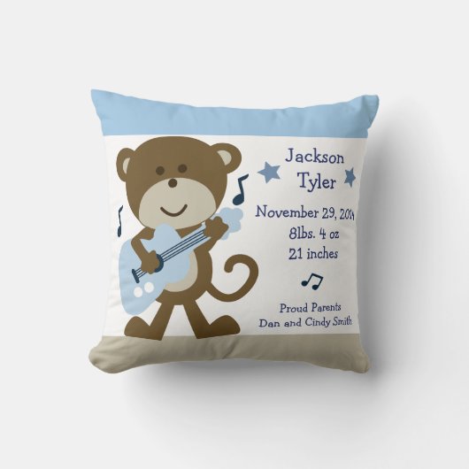 Speciaal 'Monkey Rocker' Pillow Kussen (Voorkant)