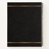 Speciaal monogram naam elegant receptenjournaal notitieboek (Achterkant)