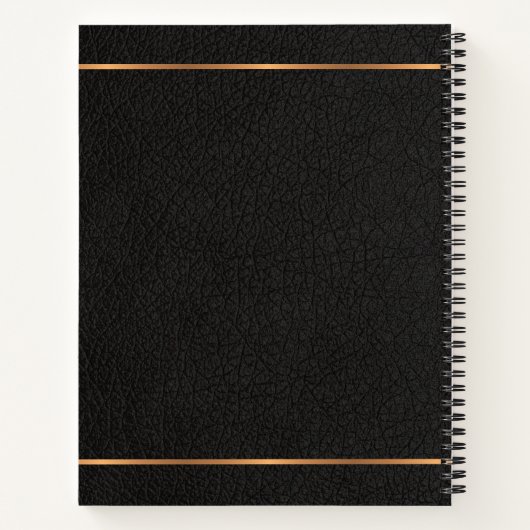 Speciaal monogram naam elegant receptenjournaal notitieboek (Achterkant)