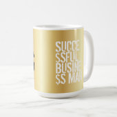 Speciaal Monogram rendy Design Gold Succes Koffiemok (Voorkant rechts)