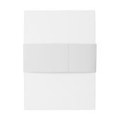 Speciaal Monogram Roos Gold Marble Wedding Uitnodigingen Wikkel (Achterkant Voorbeeld)