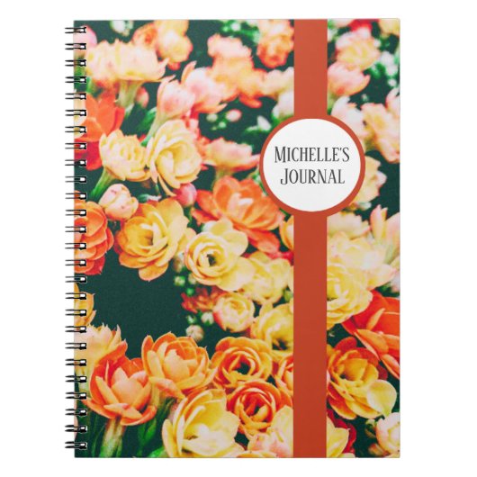 Speciaal mooie Floral Journal / Notitieboek (Voorkant)