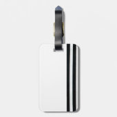 Speciaal mooie, langwerpige zwarte Eyelashes Strip Bagagelabel (Achterkant verticaal)