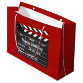Speciaal Movie Clapboard Red Groot Cadeauzakje (Voorkant Gekanteld)
