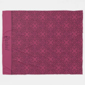 Speciaal Mulberry-patroon Fleece Deken (Voorkant (Horizontaal))