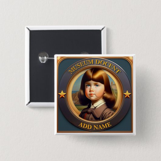 Speciaal Museum Docent Button (Voorkant /achterkant)