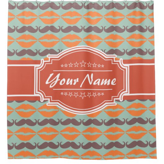 Speciaal Mustache Pattern #5 Shower Curtain Douchegordijn (Voorkant)