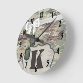 Speciaal Muurklokleger OCP Camo Uniform Camo Ronde Klok (Hoek)
