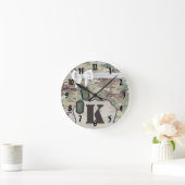 Speciaal Muurklokleger OCP Camo Uniform Camo Ronde Klok (Huis)