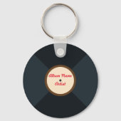 Speciaal muziekvinylrecord sleutelhanger (Voorkant)