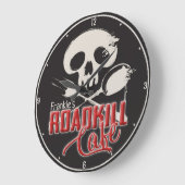Speciaal NAAM Cheeky Roadkill Cafe Kitchen Grote Klok (Hoek)