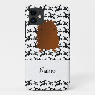 Speciaal naambigfoot skulls patroon iPhone 11 hoesje