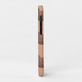 Speciaal naampatroon  schrijfmachine bruin Case-Mate iPhone case (Achterkant/links)