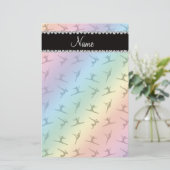 Speciaal naampatroon van de regenboogturigheid briefpapier (Staand voorkant)