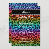 Speciaal naampatroon van regenboogluipaard kaart (Voorkant / Achterkant)