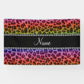 Speciaal naampatroon van regenboogluipaard spandoek (Horizontaal)