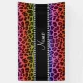 Speciaal naampatroon van regenboogluipaard spandoek (Verticaal)