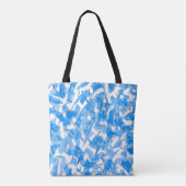 Speciaal naamplaatje van het Blauwe Ontwerp van de Tote Bag (Achterkant)