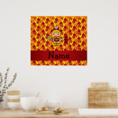 Speciaal naamvuurwapenpatroon poster (Keuken)