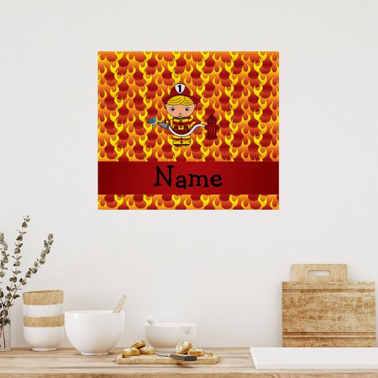 Speciaal naamvuurwapenpatroon poster (Keuken)