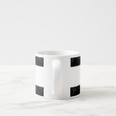 Speciaal naamzwart fietspatroon espresso kop (Achterkant)