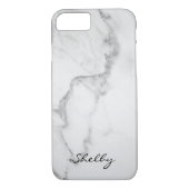 Speciaal Named Carrara Marble iPhone 7 Hoesje (Achterkant)