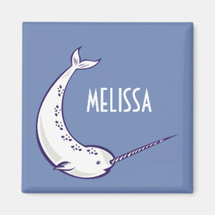 Speciaal Narwhal Illustration Fridge Magnet
