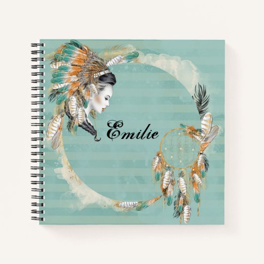 Speciaal Native American Spiral Notitieboek (Voorkant)