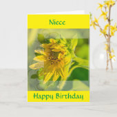 SPECIAAL *NICHTJE* VERJAARDAG KAART (Gele Bloem)