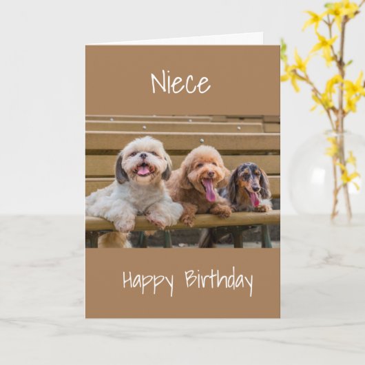 SPECIAAL *NICHTJE* VERJAARDAG KAART (Gele Bloem)