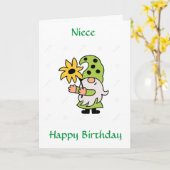 SPECIAAL *NICHTJE* VERJAARDAG KAART (Gele Bloem)