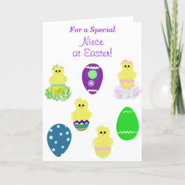 Speciaal Niece Colorful Easter Kaart