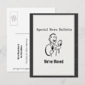  speciaal nieuwsbulletin We hebben verhuisd Aankondigingskaart (Voorkant / Achterkant)