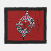 Speciaal noordwestkust Orca Blanket Fleece Deken (Voorkant (Horizontaal))