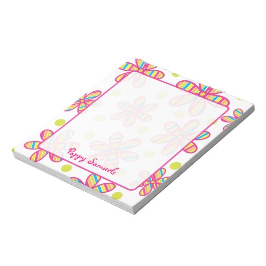 Speciaal Notitieblok met gestripte kleurige ventil (Linkerzijde)