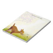 Speciaal Notitieblok voor deer en vlinder (Linkerzijde)