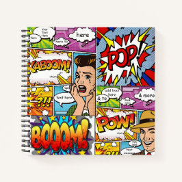 Speciaal Notitieboek - Comic Bubbles Design 2