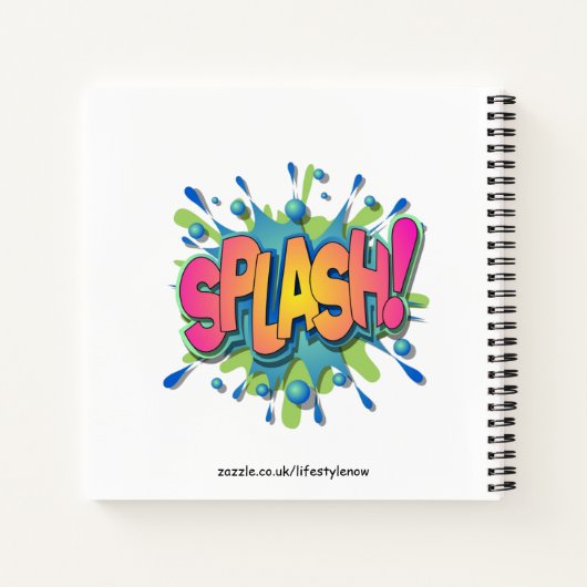 Speciaal Notitieboek - Comic Bubbles Design 2 (Achterkant)