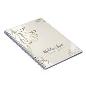 Speciaal Notitieboek met Gold Flowers (Rechterzijde)