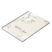 Speciaal Notitieboek met Gold Flowers (Linkerzijde)