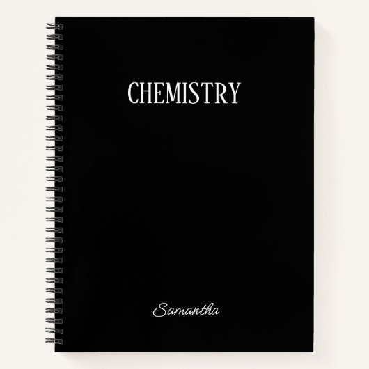 Speciaal Notitieboek voor zwarte chemie (Voorkant)
