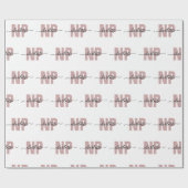 Speciaal NP zuster Practitioner Afstuderen Chic Cadeaupapier (Vlak)