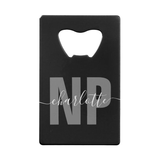 Speciaal NP zuster Practitioner Afstuderen Chic Creditkaart Flessenopener (Achterkant)