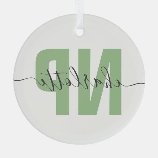 Speciaal NP zuster Practitioner Afstuderen Chic Glas Ornament (Achterkant)