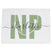 Speciaal NP zuster Practitioner Afstuderen Chic Groot Cadeauzakje (Voorkant)